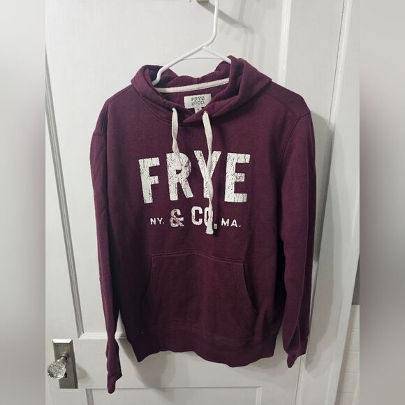 Frye oversized sweatshirt, like new! Sz medium in maroon - Picture 1 of 3